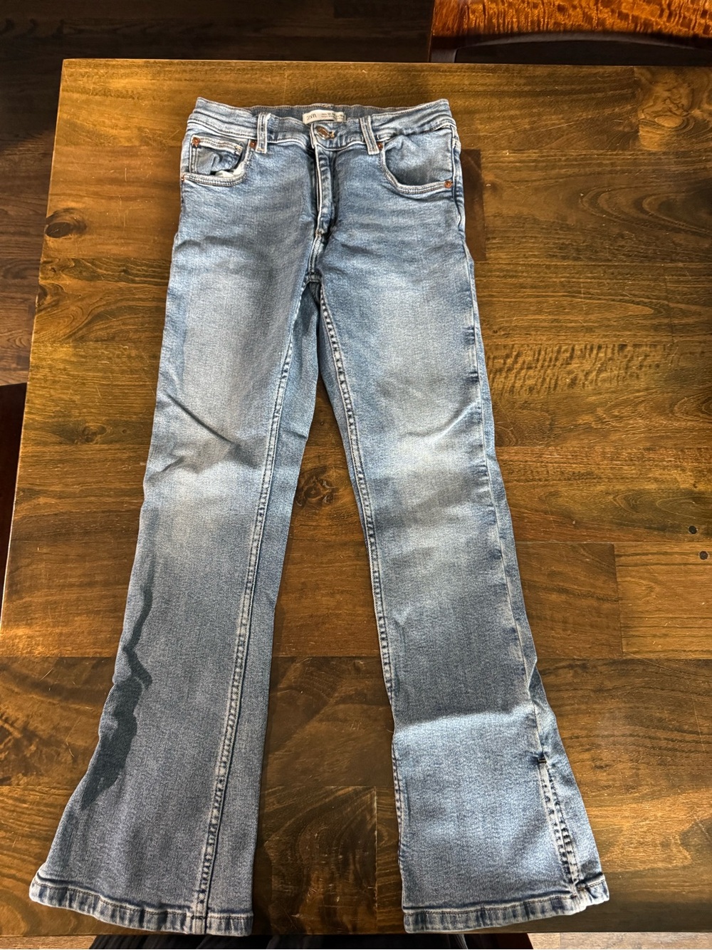 Zara Light Blue Kids Bootcut Jeans